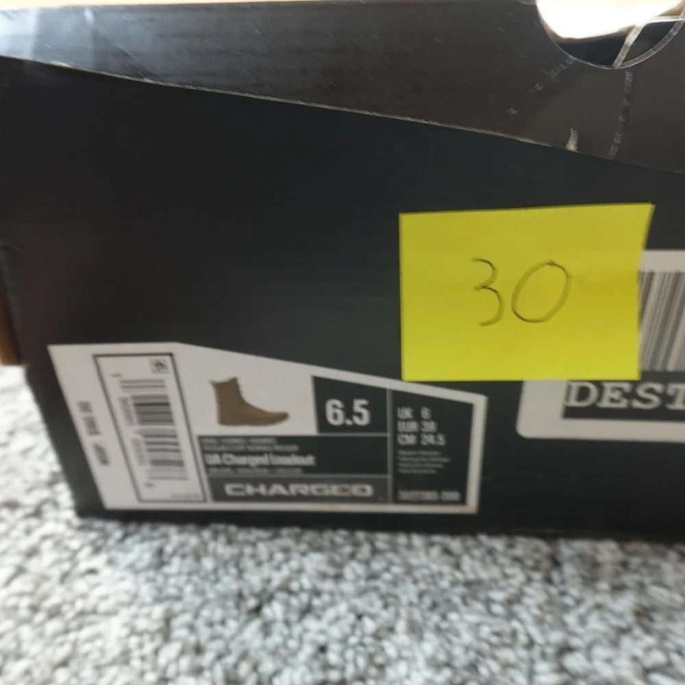 NEW Under Armour Boots Mens 6.5 Coyote Brown Tan UA Charged Loadout 8